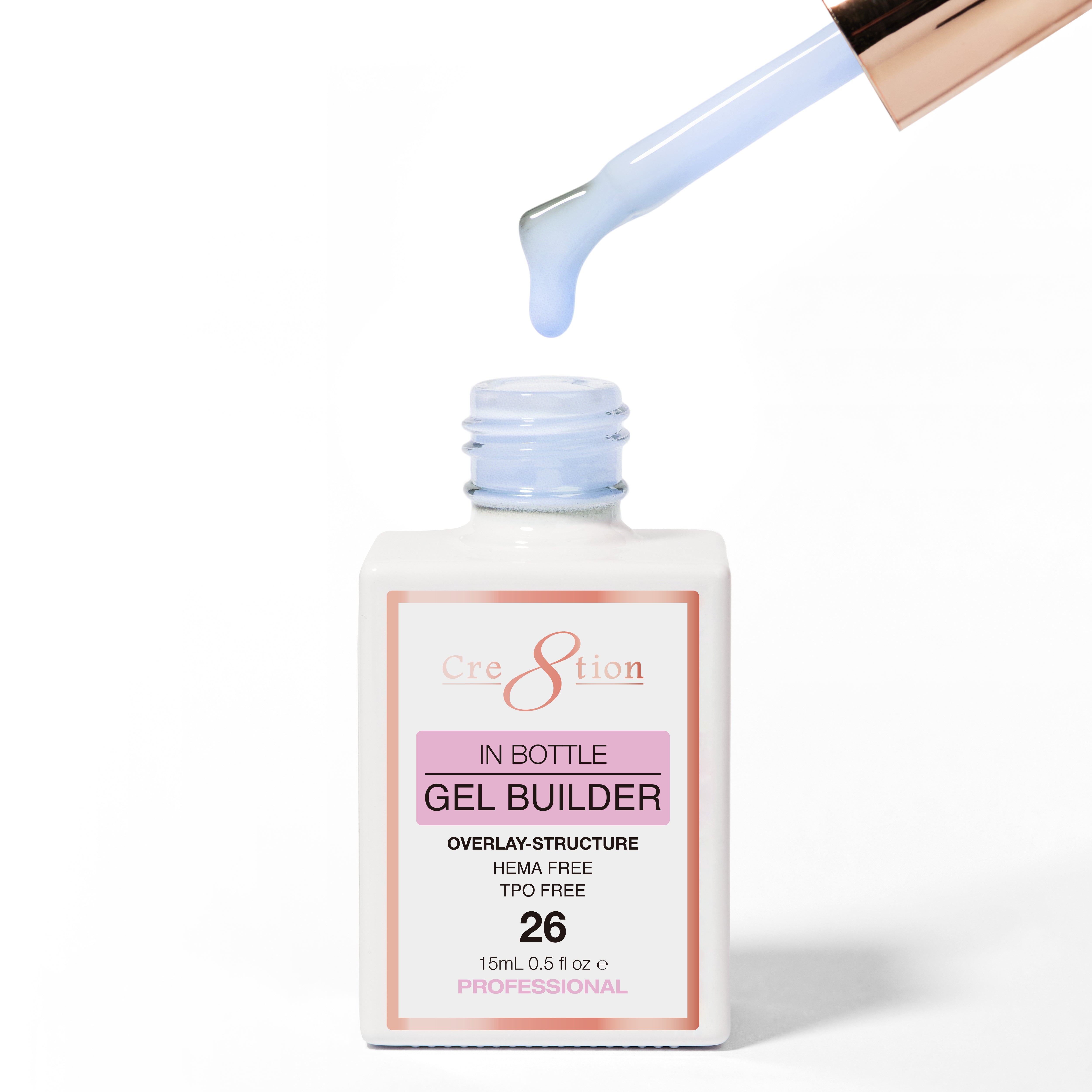 Cre8tion Gel Collection - Overlay/ Brush on Builder 0.5oz 26 Lavender Moonlight