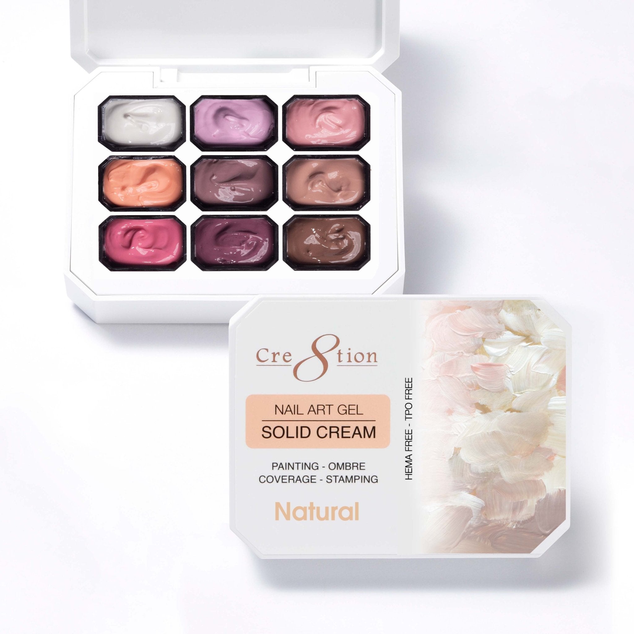 Cre8tion Nail Art Gel - Solid Cream Collection - Natural