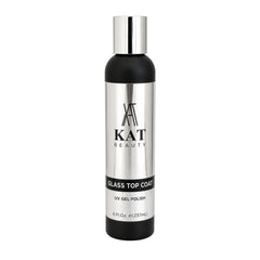 Sơn phủ bóng My Store KAT Beauty No Wipe Glass Top Coat dạng gel 237ml trong chai đen bạc sang trọng