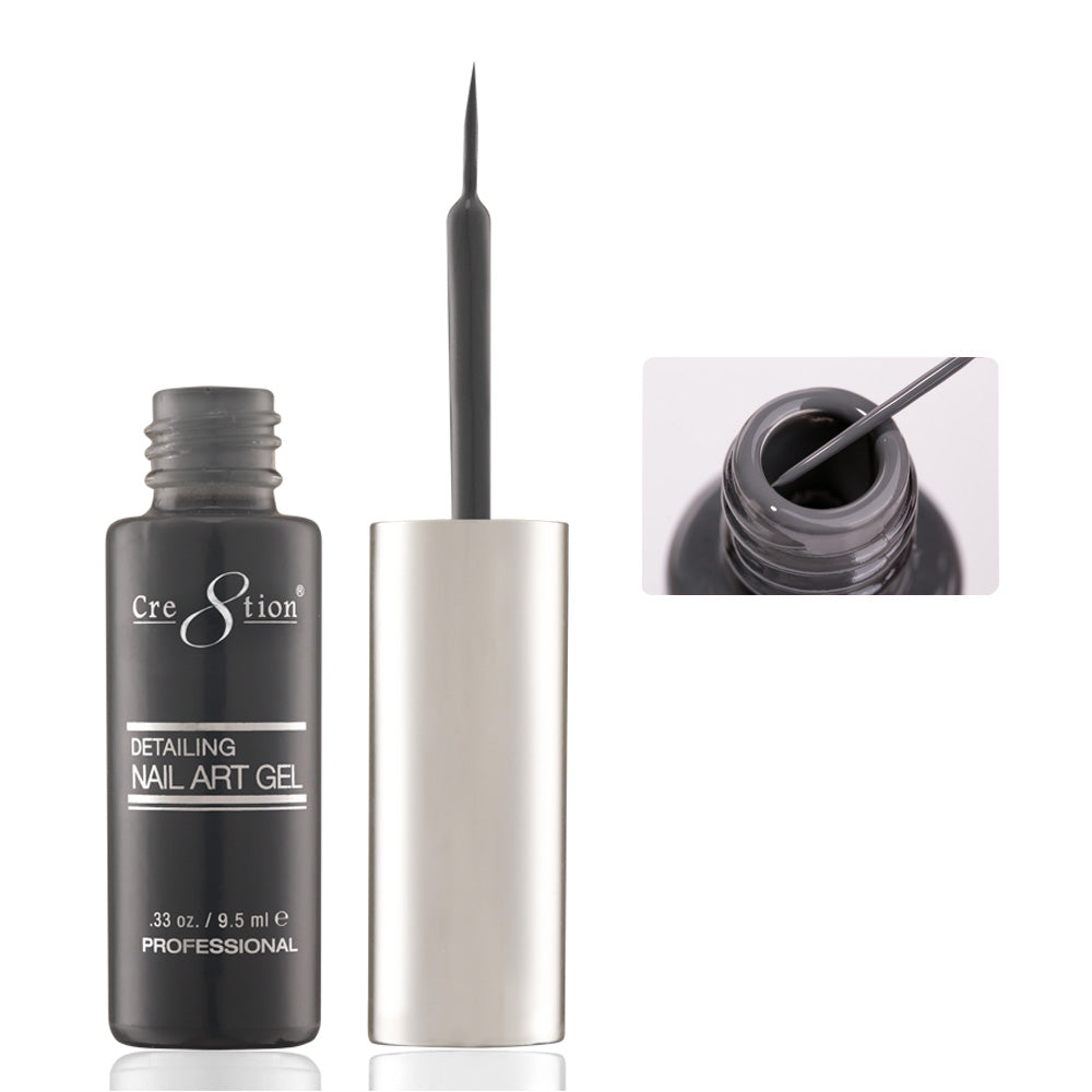 Cre8tion Detailing Nail Art Gel 0.33oz 16 Grey
