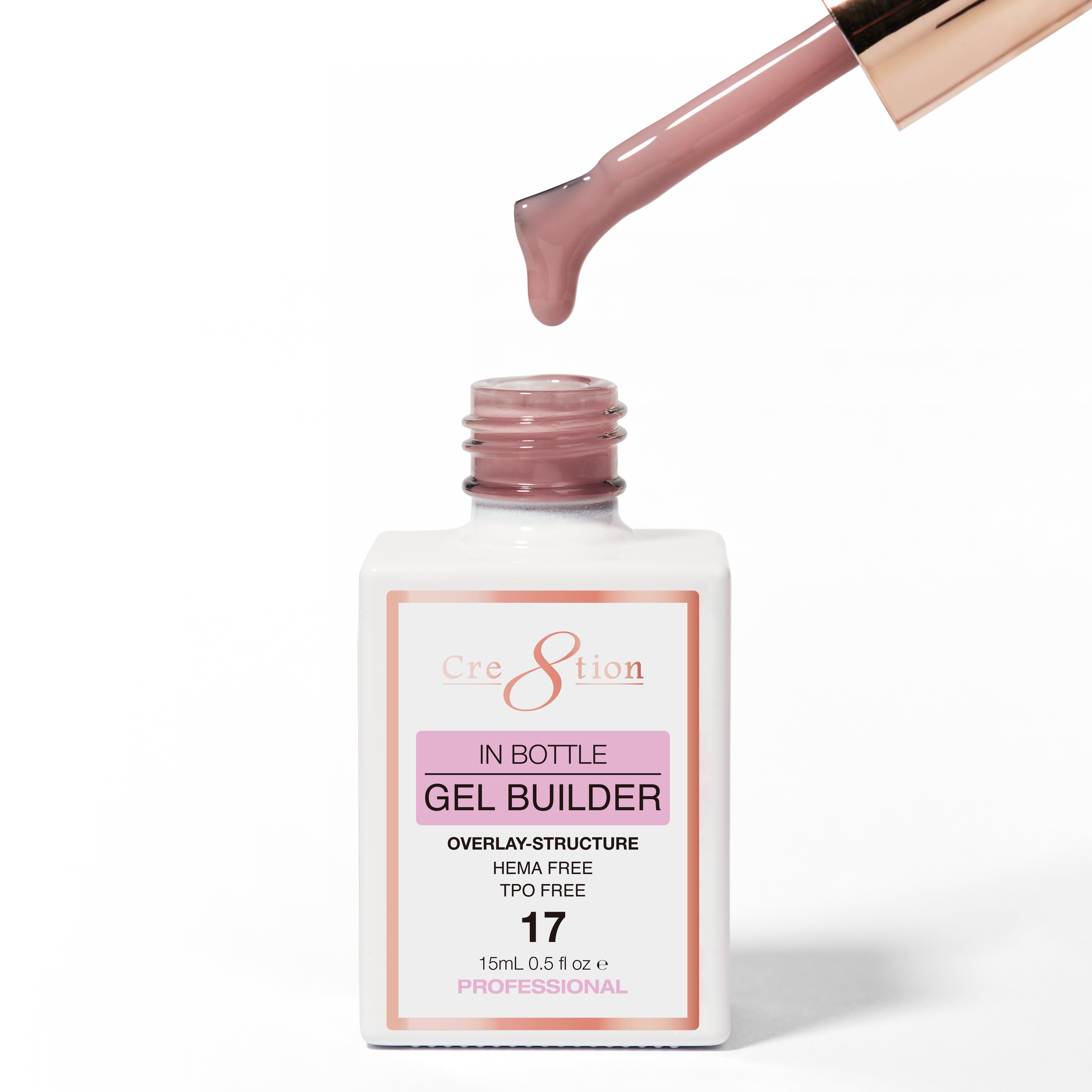 Cre8tion Gel Collection - Overlay/ Brush on Builder 0.5oz 17 Love Story