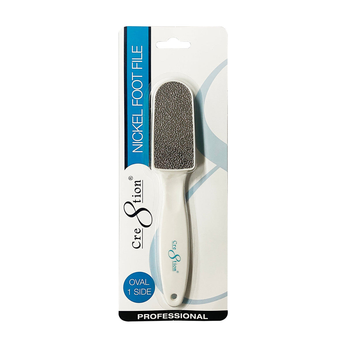 Cre8tion Nickel Foot Files Oval - 1 side