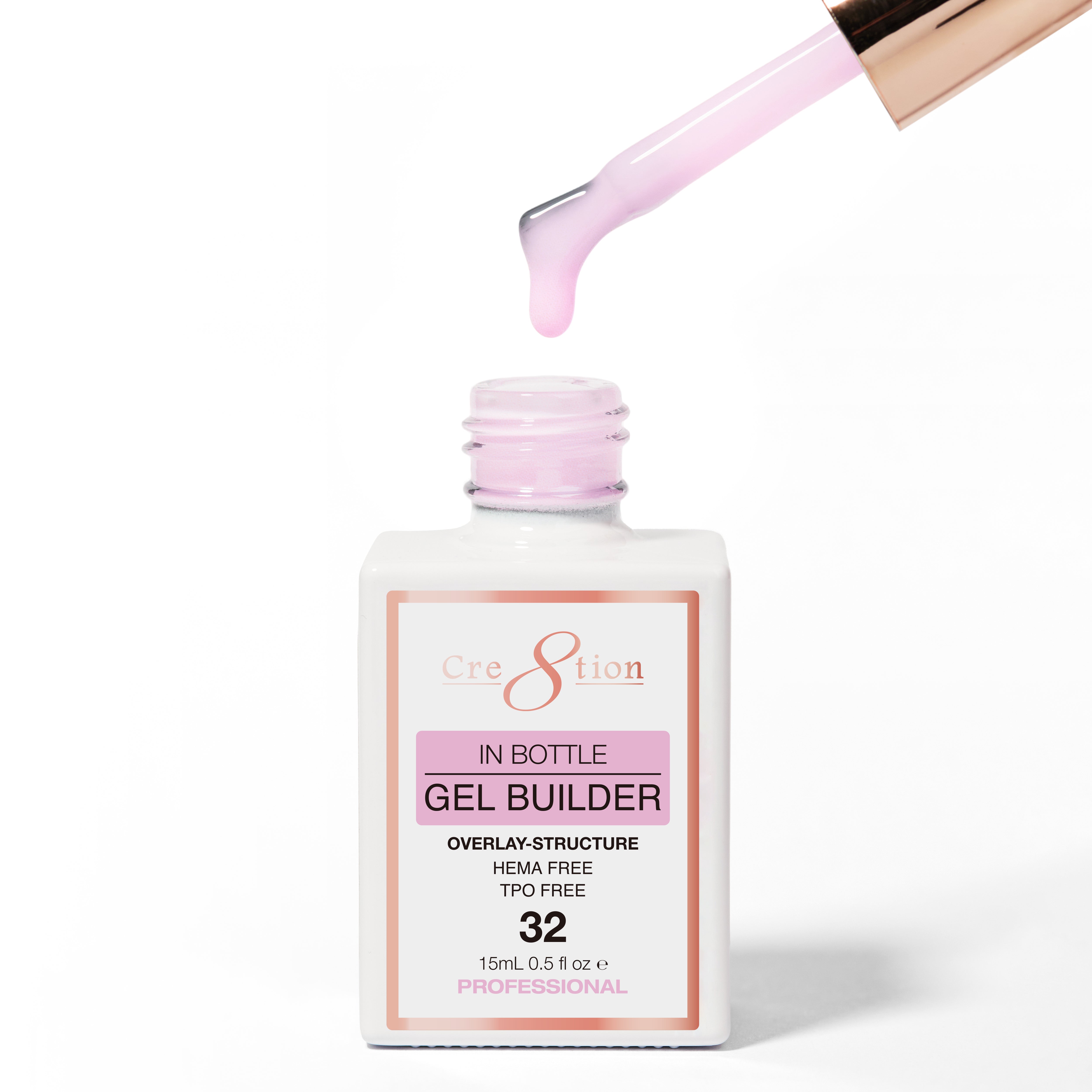 Cre8tion Gel Collection - Overlay/ Brush on Builder 0.5oz 32 Lilac Sugarplum