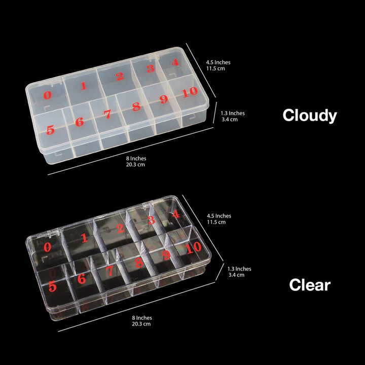 Cre8tion Empty 550 pc Plastic Tip Box