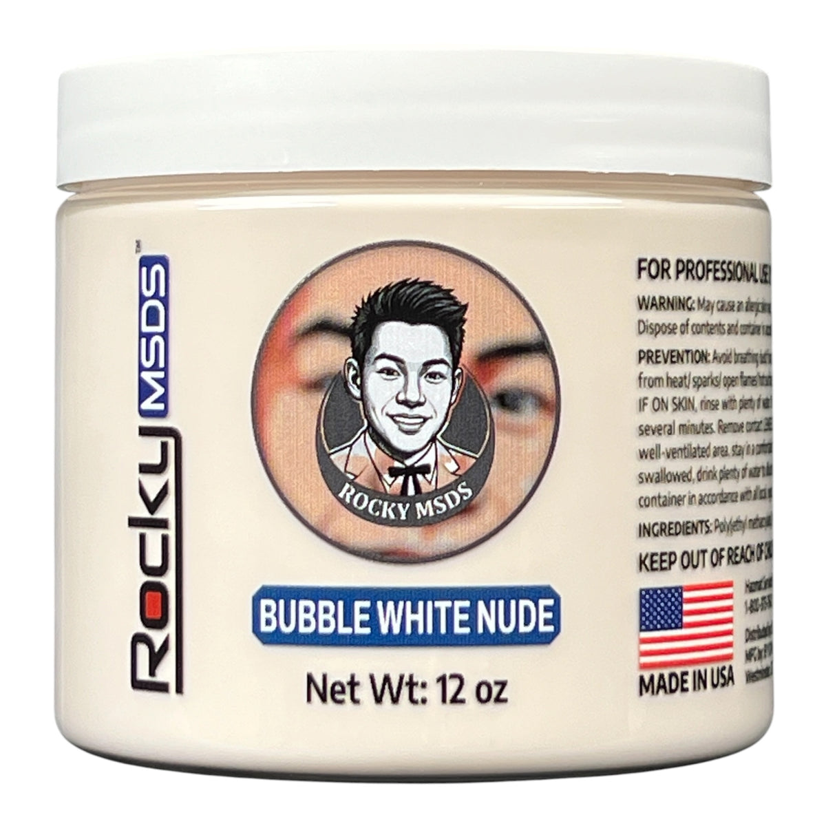 Rocky MDSD Bubble White Nude Nail Powder 12 oz