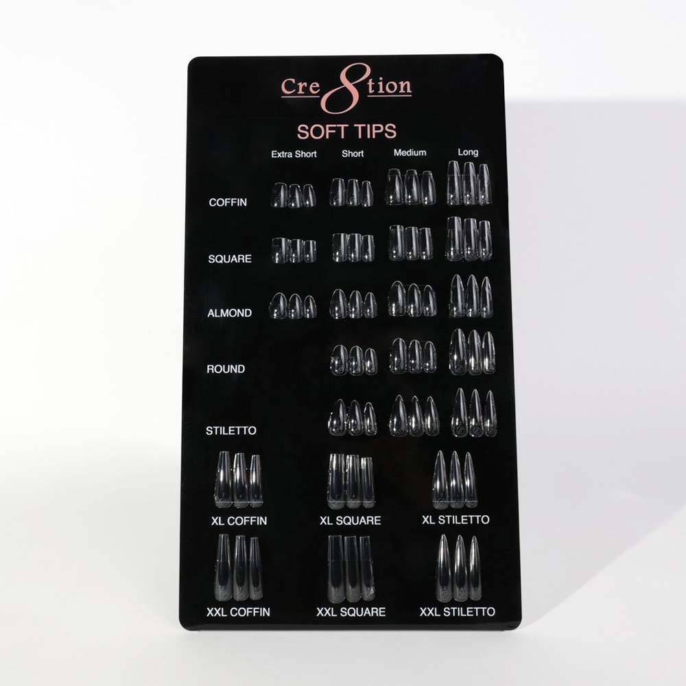 Cre8tion Counter Display Color Chart - Soft Tips